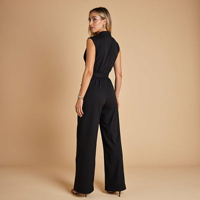 Kerstine – Taillierte Jumpsuit mit weitem Bein